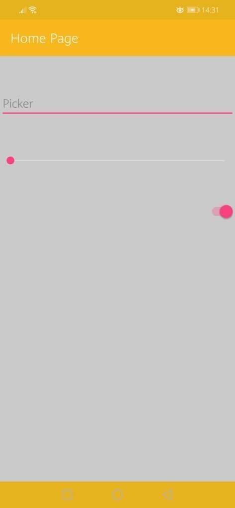 colorPrimary screen