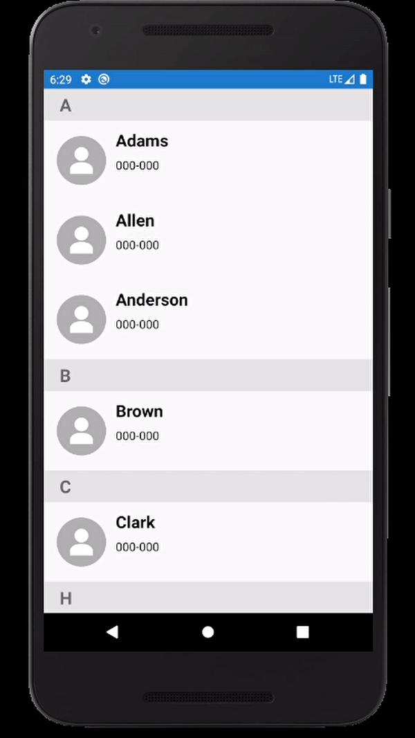 Xamarin.Forms ListView Grouping