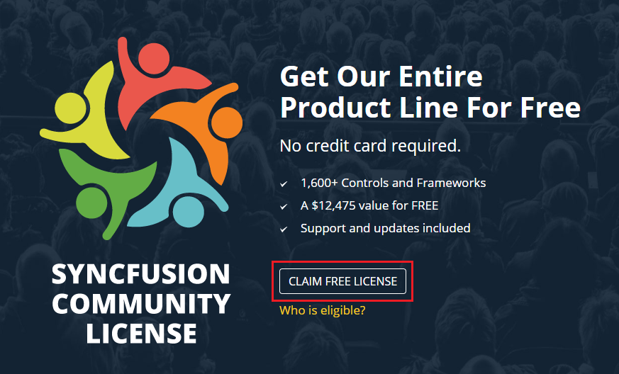 Syncfusion Claim Free Community License